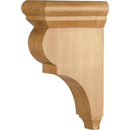 Hardware Resources 3" Wx6-1/2"Dx10"H White Birch Smooth Corbel CORG-3-WB